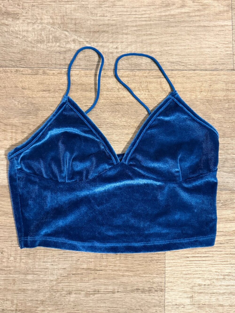 Shein Bae Velvet Cami Crop Top - Small